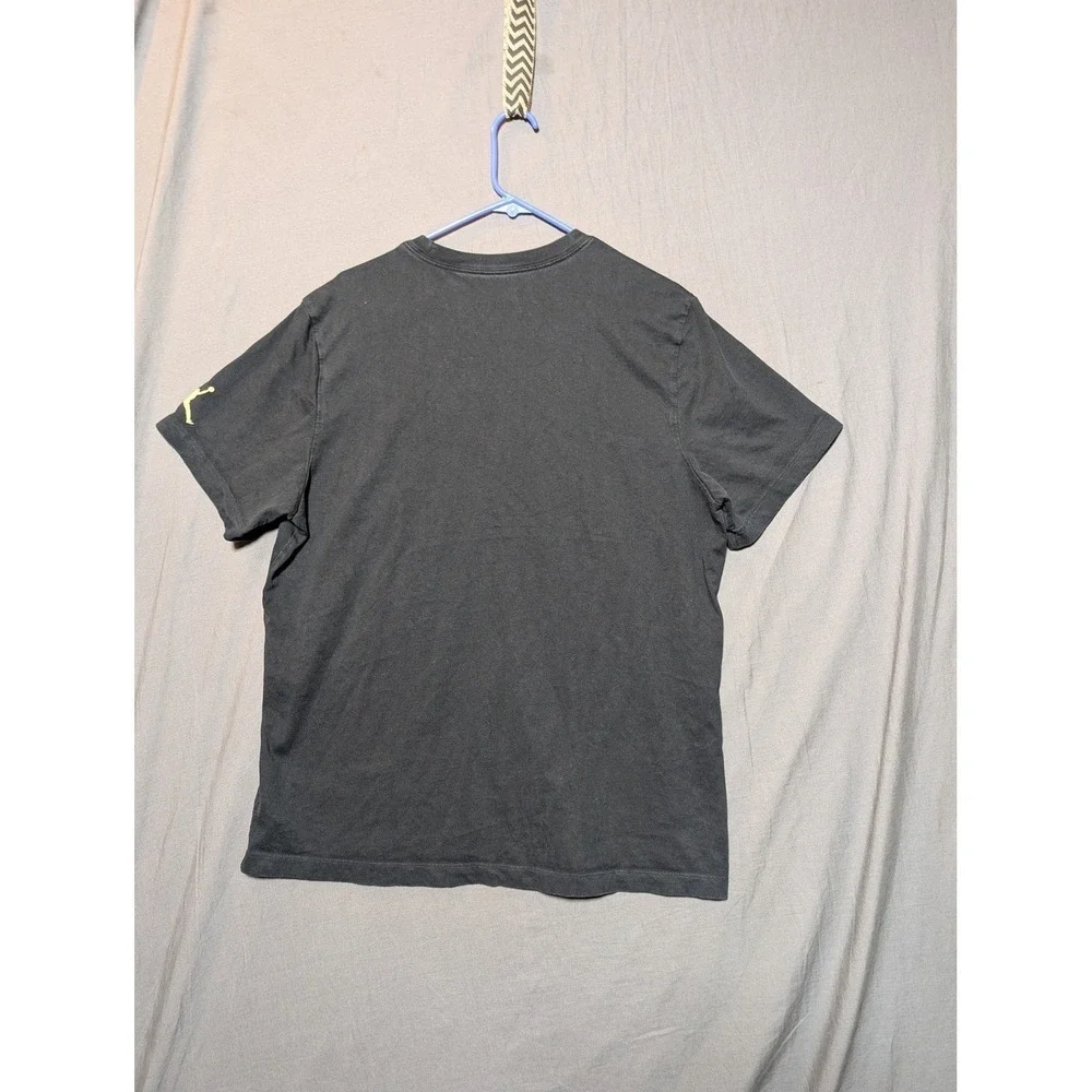 Jordan‎ Mens Graphic T Shirt Black Plaid Logo XL